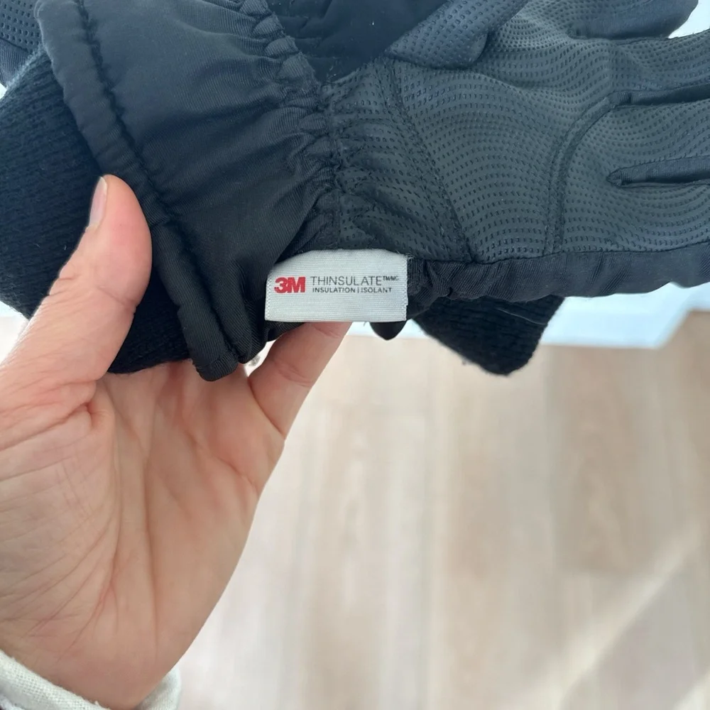 Kids snow gloves 3M Thinsulate Black Insulated Gloves